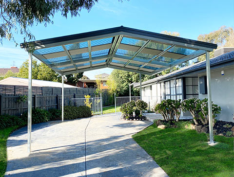 Shed Bonanza Double Gable Carport