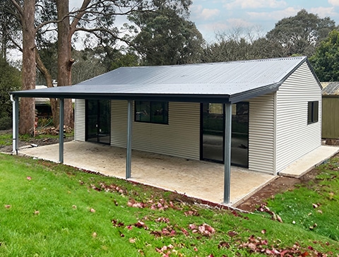 Shed with porch